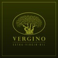 Logo for extra virgin olive oil Royalty Free Stock Photo