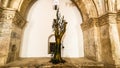 Olive tree in upper room of Last Supper in Jerusalem Royalty Free Stock Photo