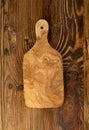 Olive Wood Cutting Board Texture Background Royalty Free Stock Photo