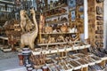 Heraklion, 3rd september: Olive wooden Objects Store from Heraklion city on Crete island