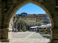 Oliveira Square in Guimaraes, Portugal