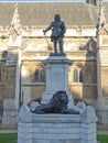Oliver Cromwell statue Royalty Free Stock Photo