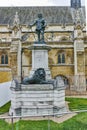 Oliver Cromwell Statue in front of Palace of Westminster, London, England, Great Britain Royalty Free Stock Photo