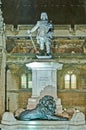 Oliver Cromwell statue at London, England