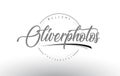 Oliver Personal Photography Logo Design with Photographer Name.