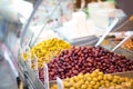 Olives. Of all varieties and in all shapes! Blacks, greens, bigs, little ones, Syrians, Arabs, Royalty Free Stock Photo