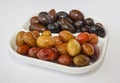 Olives black and green Royalty Free Stock Photo