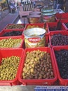 Olives in Carmel market, Tel Aviv Royalty Free Stock Photo