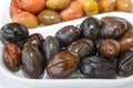 Olives close-up with bokeh