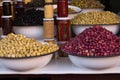 Olives displayed in a market in Marrakesh Royalty Free Stock Photo