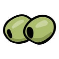 Olives - Hand Drawn Doodle Icon Royalty Free Stock Photo