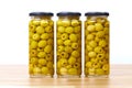 Olives in jars Royalty Free Stock Photo