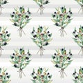 Olives seamless pattern. Olive branches set with olives. Veagn food. Seamless pattern for simple backgrounds Royalty Free Stock Photo