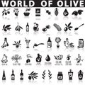 Olives vector icons.