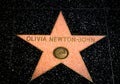 Olivia Newton-John Star on the Hollywood Walk of Fame Royalty Free Stock Photo