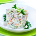 Olivier. Russian traditional salad