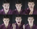 ÃÂ¡ollage of emotions. Royalty Free Stock Photo