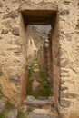 Ollantaytambo Archaeological Site, Pinkuylluna Inca ruins, Peru Royalty Free Stock Photo