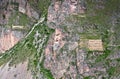 Ollantaytambo - old Inca fortress in the Sacred Valley in Andes, Cusco, Peru Royalty Free Stock Photo