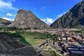 View Ollantaytambo from the hill of the Temple-peru-247