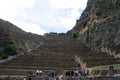 Terrace of Ollantaytambo, Inca archietecture, Peru, 02/07/2019