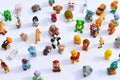 ÃÂ¡ollection of different figures of toys from Kinder Surprises Royalty Free Stock Photo