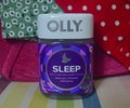 Olly gummy gummies signature products with colorful label for sleep from San Francisco, USA