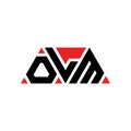 OLM triangle letter logo design with triangle shape. OLM triangle logo design monogram. OLM triangle vector logo template with red Royalty Free Stock Photo