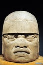Olmec colossal head from the pre-Columbian heritage era