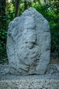 Olmec sculpture at La Venta Park Royalty Free Stock Photo