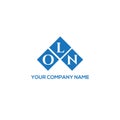 OLN letter logo design on WHITE background. OLN creative initials letter logo concept.