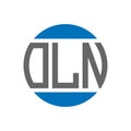 OLN letter logo design on white background. OLN creative initials circle logo concept. OLN letter design