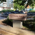 Olof Palme Platz in Berlin Royalty Free Stock Photo