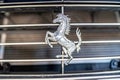 Olomouc, Czech - February 28,2023: ferrari symbol on the front fascia of the car Royalty Free Stock Photo