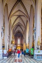 OLOMOUC, CZECH REPUBLIC, APRIL 16, 2016: Interior of the olomouc cathedral of saint vaclav, czech republic....IMAGE