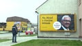 OLOMOUC, CZECH REPUBLIC, DECEMBER 12, 2017: Billboard in support of the candidacy Jiri Drahos in direct election to the