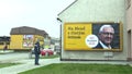 OLOMOUC, CZECH REPUBLIC, DECEMBER 12, 2017: Billboard in support of the candidacy Jiri Drahos in direct election to the