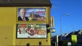 OLOMOUC, CZECH REPUBLIC, DECEMBER 12, 2017: Billboard in support of the candidacy of President Milos Zeman in direct