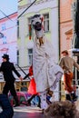 Dance of the horse mask at the carnival in Olomouc