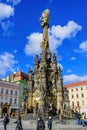 Holy Trinity Column Olomouc, a monument built for the glory of God between 1716 and 1754 Royalty Free Stock Photo