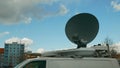 OLOMOUC, CZECH REPUBLIC, JANUARY 3, 2019: Satellite TV car for live broadcasting to television, modern satellite connection