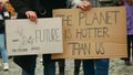 OLOMOUC, CZECH REPUBLIC, NOVEMBER 30, 2019: Friday for future, demonstration against climate change, banner sign the