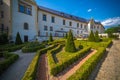 Olomouc - Historical gardens by Palacky University on city walls