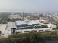 Olongapo, Zambales, Philippines - Aerial of Harbor Point, an Ayala Mall, and the Subic Freeport Zone Royalty Free Stock Photo