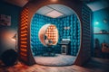 olored - Music Studio with Giant Clamshell Recording Booth in Bokeh & Unreal Engine 5