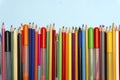 ÃÂ¡olored pencils background. Pencils art desing creative concept Royalty Free Stock Photo