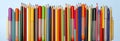 ÃÂ¡olored pencils background. Pencils art desing creative concept Royalty Free Stock Photo