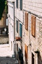 ÃÂ¡olored shutters in the old city of Dubrovnik