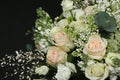 Rich bouquet of fresh roses Royalty Free Stock Photo