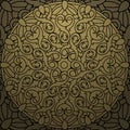 ÃÂ¡olour decorative design element with a circular pattern. Royalty Free Stock Photo